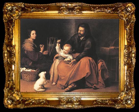 framed  MURILLO, Bartolome Esteban The Holy Family sgh, ta009-2